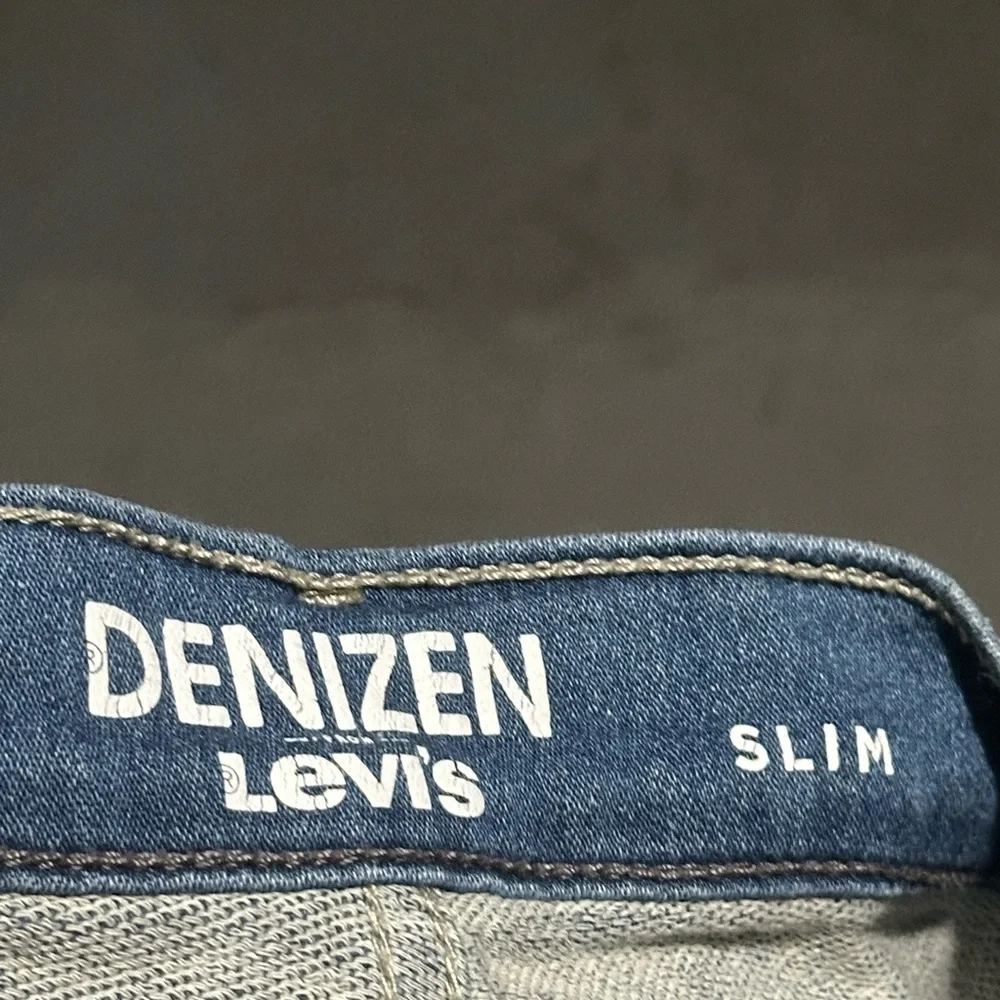 Denizen Levi's 216 Skinny Fit Boys 16 Regular Black Jeans Medium Wash Denim Slim - Picture 4 of 5